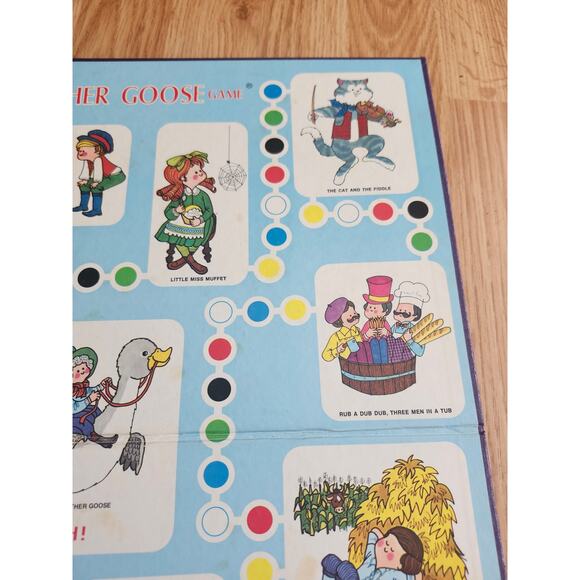 Vintage Cadaco Mother Goose Board Game 1971 Board Only Replacement Piece - Picture 4 of 7